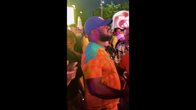 Ivory Coast fans celebrated their national team's victory over Ecuador 🇨🇮🥳