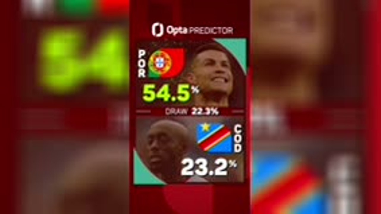 Portugal v DR Congo - Opta Predictor