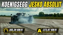 Koenigsegg Jesko Absolut stellt neuen Rekord auf Flugplatz auf
