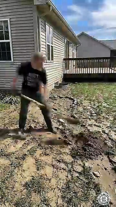 Simple DIY Gutter Idea Turns Muddy Rainwater into a Beautiful Waterfall #diygarden #backyardgarden