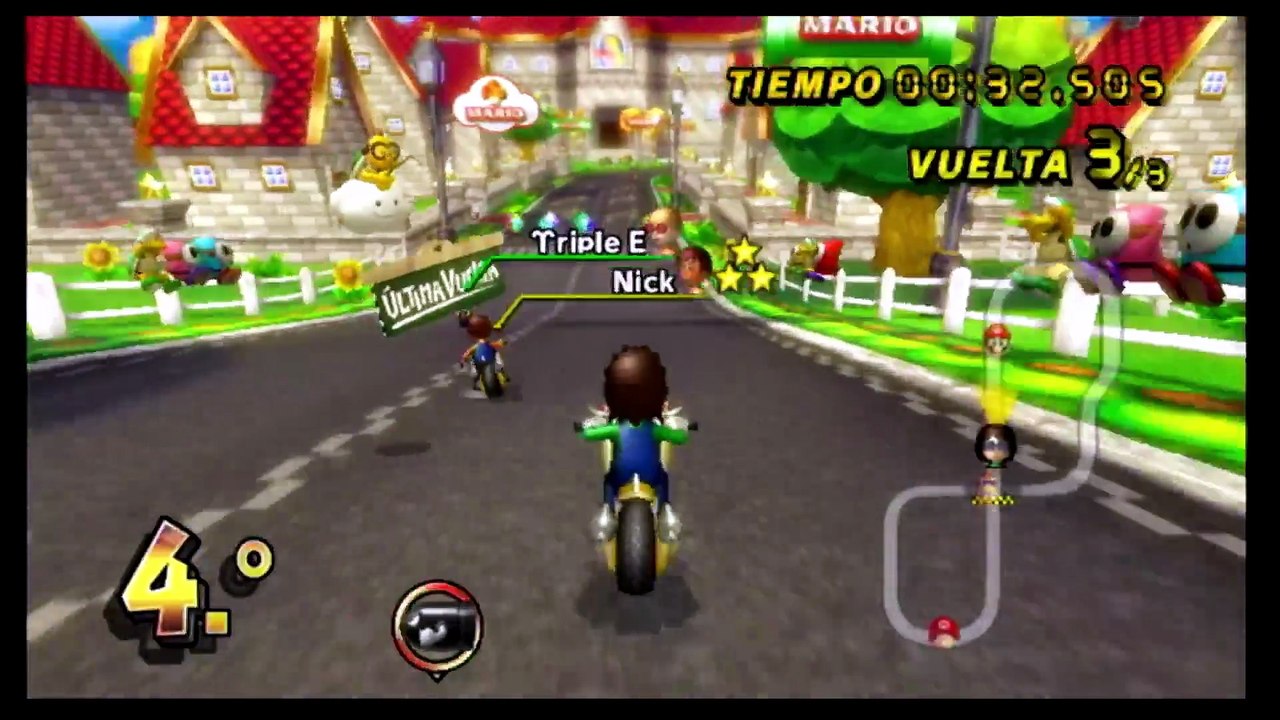 Mario Kart Wii (2008) - Carreras en Línea - 13...