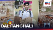 Grade 10 student, kinagigiliwan sa kanyang nametag na sinlaki ng placard | Balitanghali