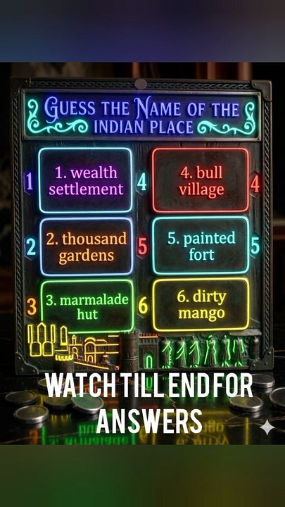 Quiz guess the indian cities