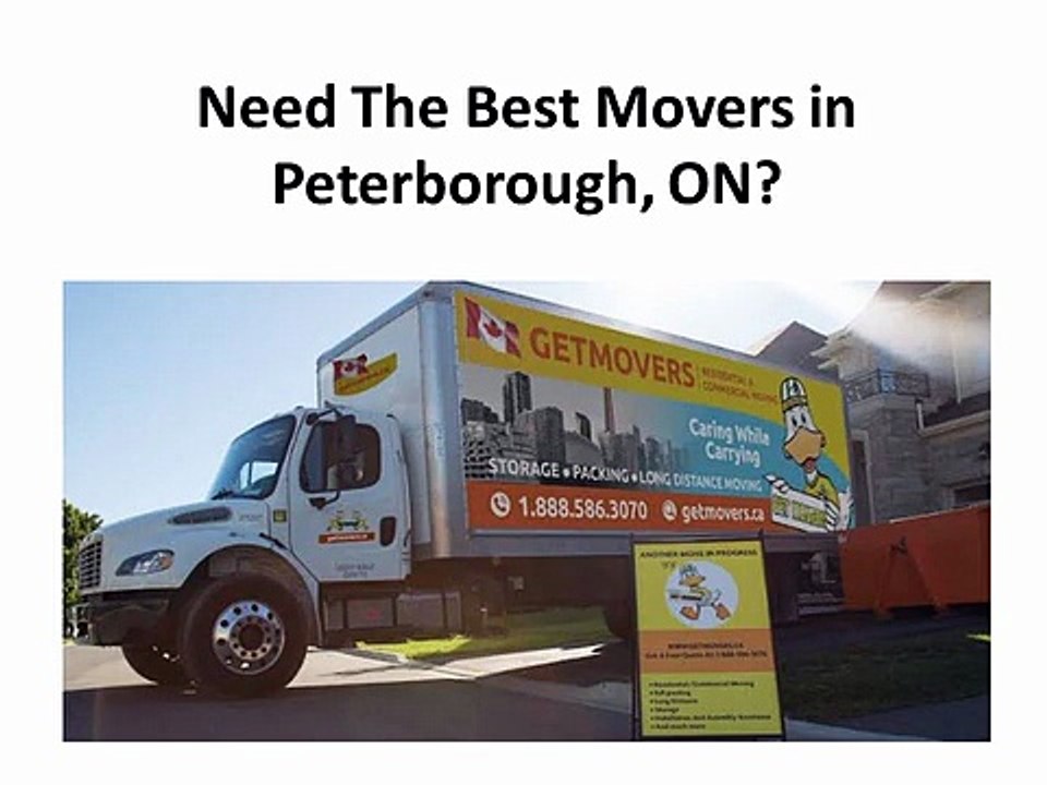 Get Movers : Top-Rated Movers in Peterborough ON