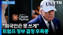 '괴물 AI' 막아버린 미국…상장 앞두고 '최대 악재' [지금이뉴스] / YTN