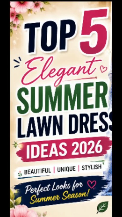 Top 5 Elegant Summer Lawn Dress Ideas 2026