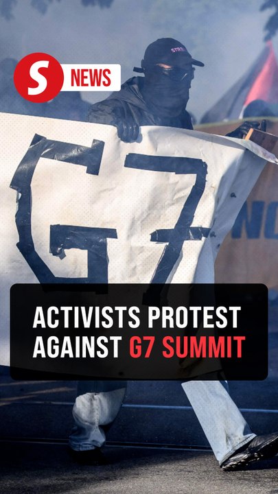 Protesters clash with police in Geneva during anti-G7 demonstration