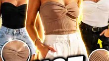EFAN Tube Top for Women | Y2K Strapless Summer Crop Top