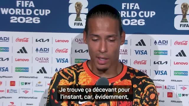 Pays-Bas - van Dijk déçu par le but encaissé en fin de match mais pas surpris par le Japon