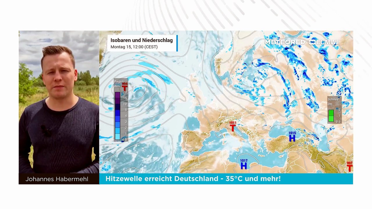 Hitzewelle erreicht Deutschland - 35°C und mehr!