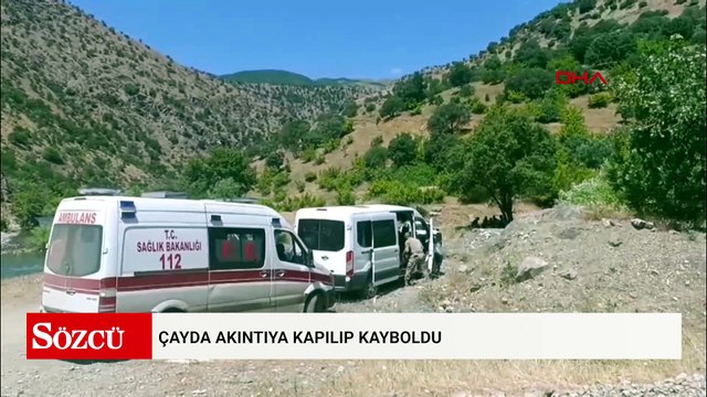 Çayda akıntıya kapılıp kayboldu