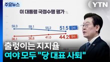 출렁이는 지지율...여야 모두 "당 대표 사퇴" [앵커리포트] / YTN