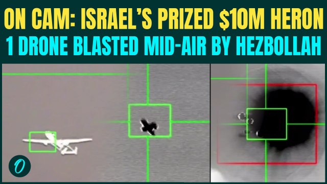 Hezbollah FPV Drone OBLITERATES $10M Israeli SPY DRONE in CHILLING Attack- SHOCKING VIDEO