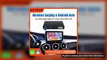 ANYFAR Wireless Carplay Android Auto Module For Mercedes NTG5.0 W176 W205 A B C CL GLS GLA GLC CLA C