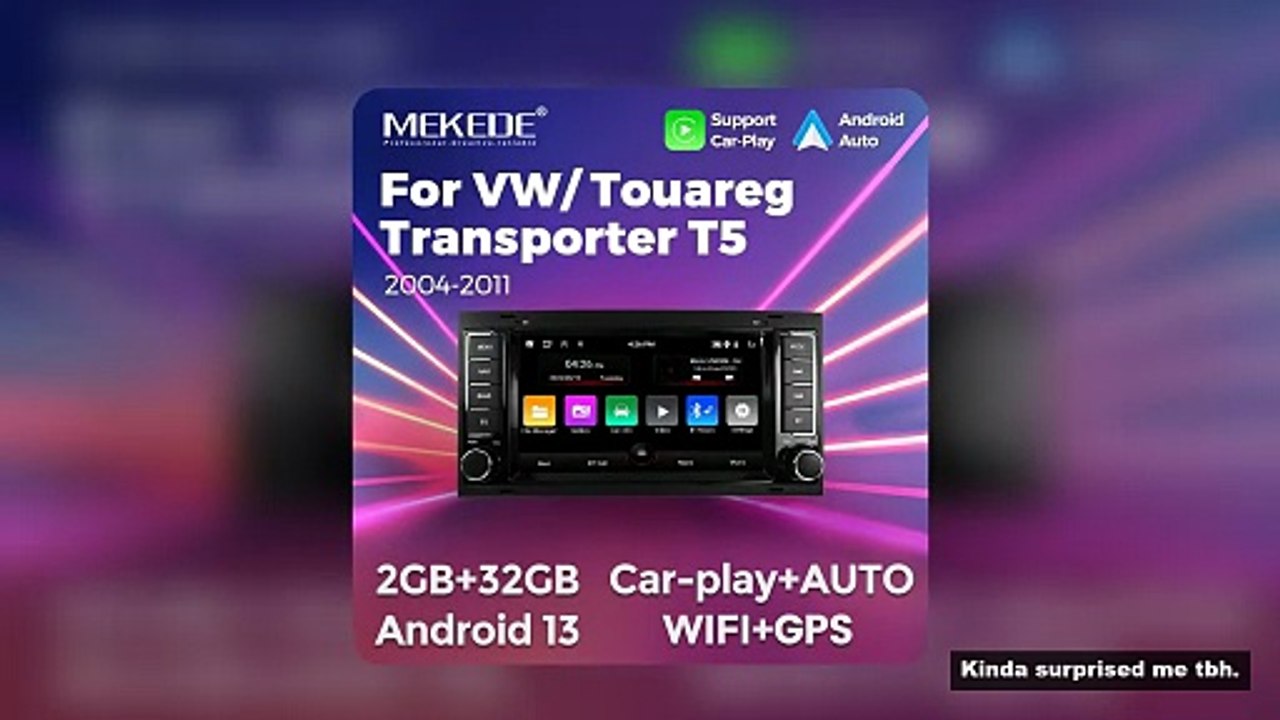 MEKEDE Android 13 Car Radio For VW Touareg Transporter T5 2004-2011 WIFI BT Carplay Android-Auto 7in