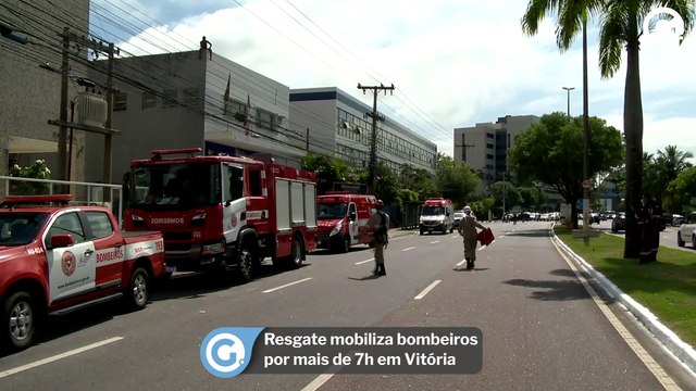 Resgate mobiliza bombeiros por mais de 7h em Vitória