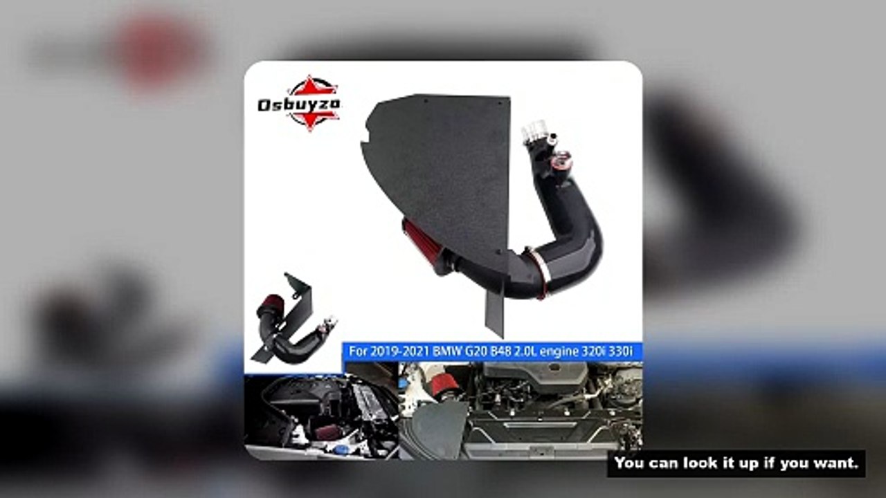 Black Cold Air Intake Kit For 2019-2022 BMW 320I 330I G20 G21 2.0L L4 B48 Engine Turbo inlet pipe