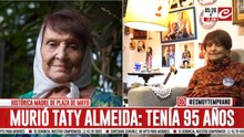 Taty Almeida murió sin poder encontrar los restos de su hijo