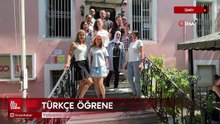 İzmir'de yabancı gelinler Türkçe öğrenerek hayata uyum sağlıyor