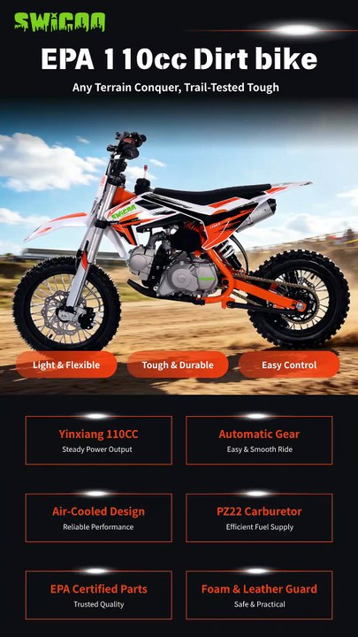 Yinxiang 110cc Automatic Dirt Bike – EPA Certified Beginner Ride 🏍️