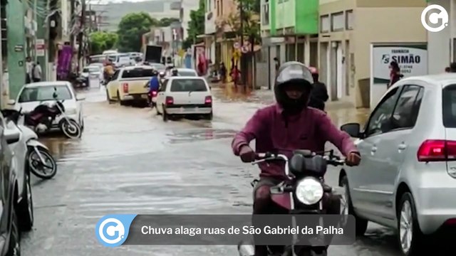 Chuva Alaga Ruas De São Gabriel Da Palha
