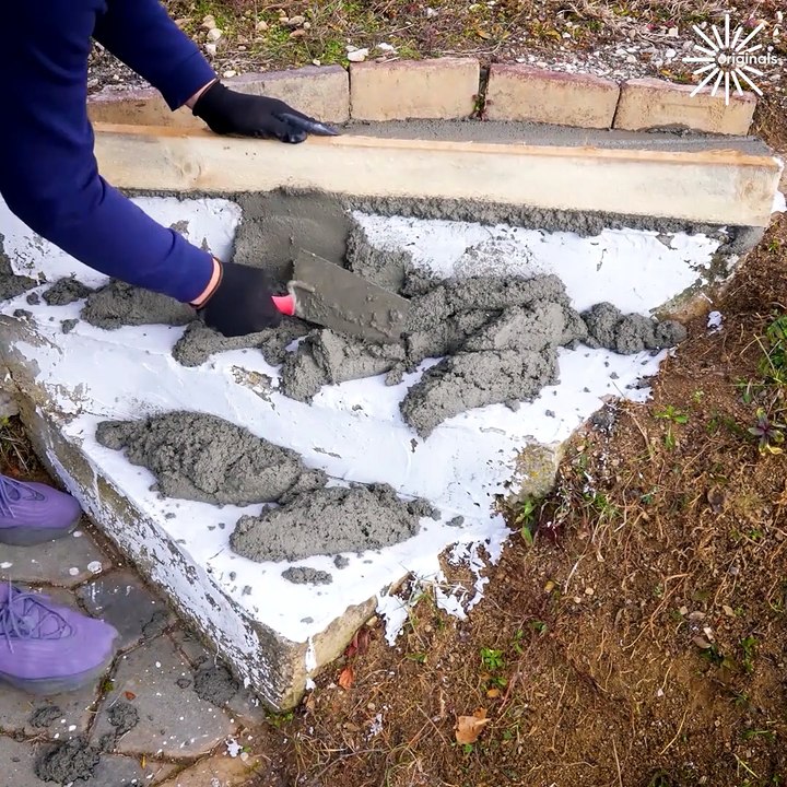 Easy way to fix loose or broken stone steps!