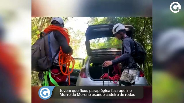 Jovem Que Ficou Paraplégica Faz Rapel No Morro Do Moreno Usando Cadeira De Rodas
