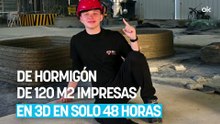 Un emprendedor argentino de 27 años construye casas de hormigón de 120 m2 impresas en 3D en solo 48 horas