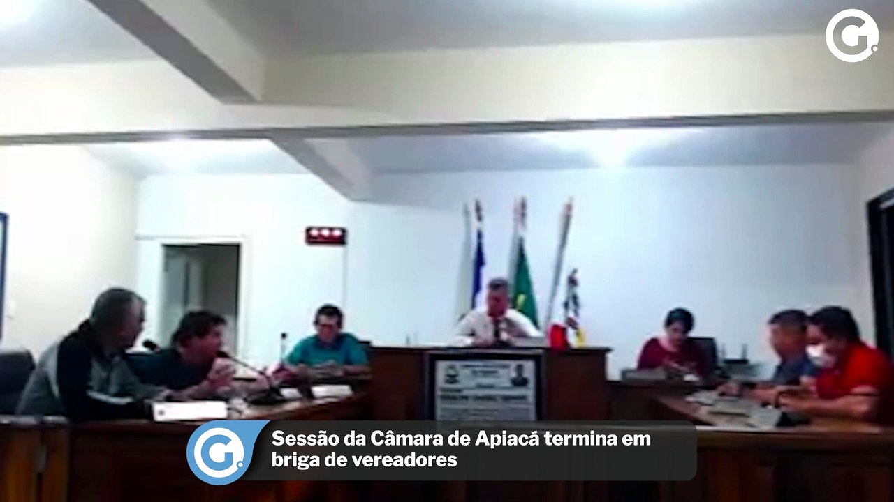 Sessão da Câmara de Apiacá termina em briga de vereadores