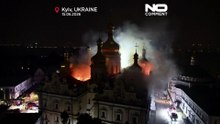 Российский удар поджёг киевский монастырь из списка ЮНЕСКО