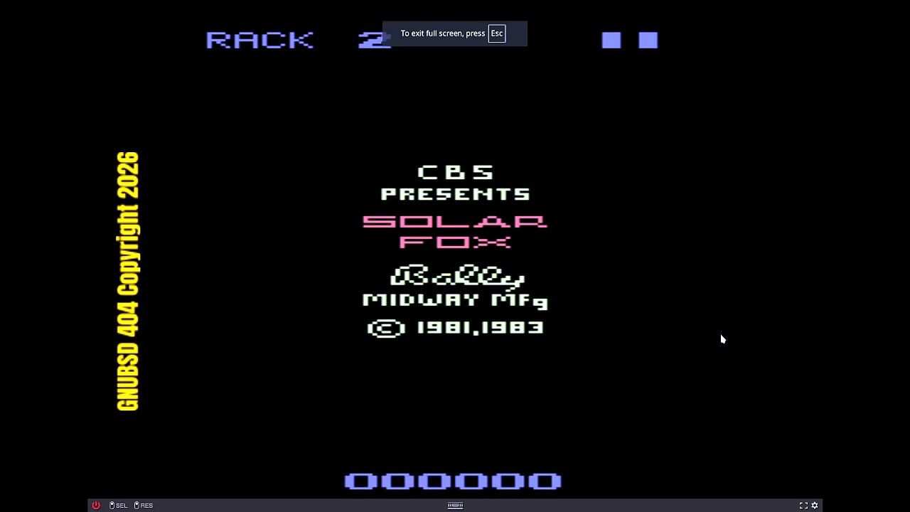 GNUBSD404 Long N158 Solar Fox (Atari) (Linux/Web)