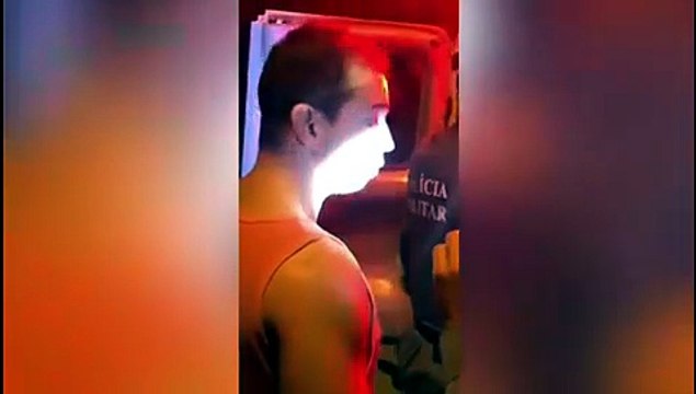 Momento em que Wagner Nunes de Paulo é detido após acidente com morte em Vila Velha