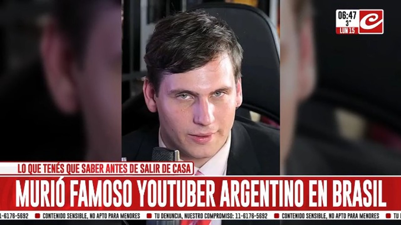 Continúa la conmoción por la trágica muerte de Gaspi, el famoso Youtuber argentino