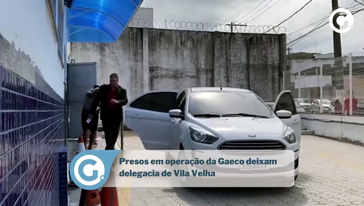 Presos em operação da Gaeco deixam delegacia de Vila Velha