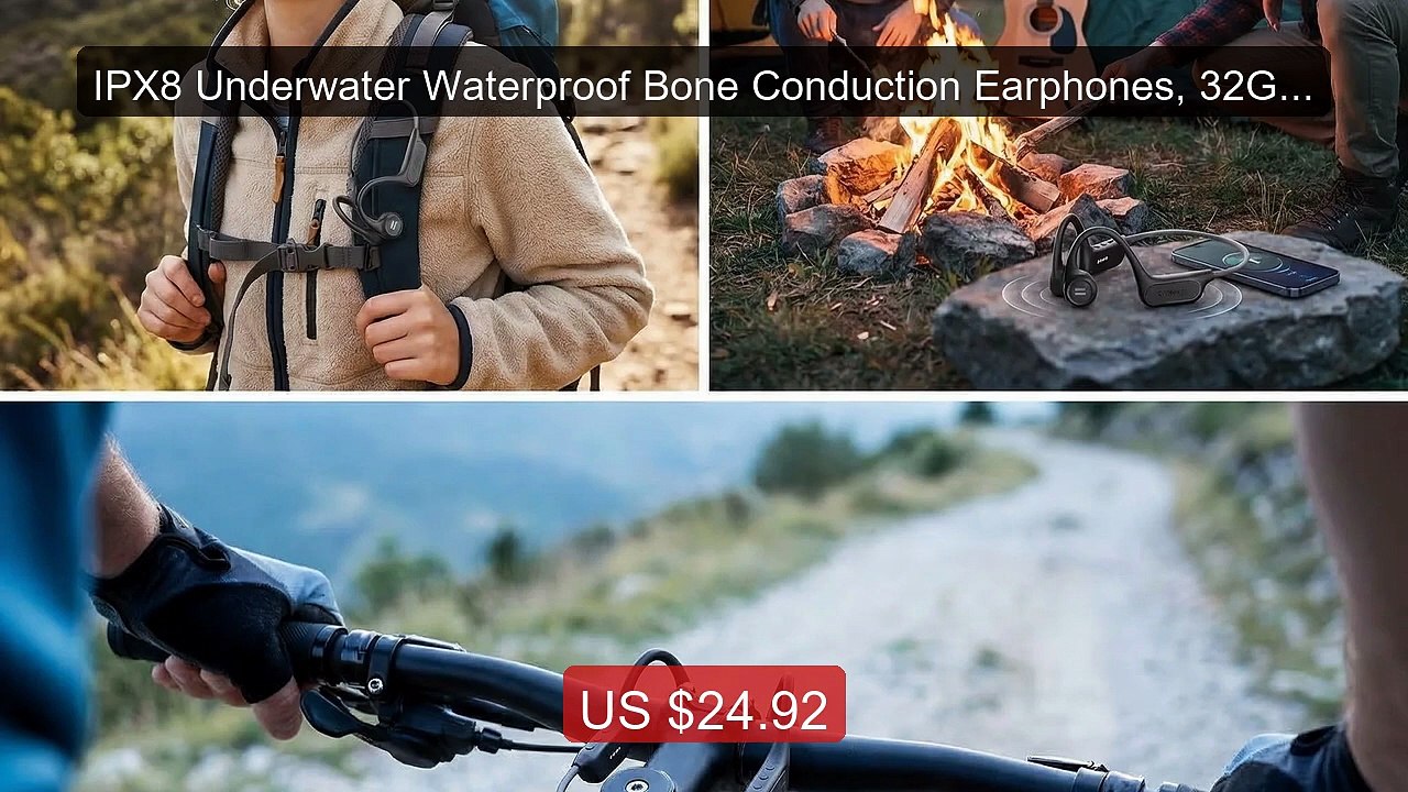 IPX8 Underwater Waterproof Bone Conduction Earphones, 32GB MP3... -- Hot Deal 2026 | Limited Offer!