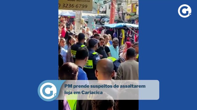 PM prende suspeitos de assaltarem loja em Cariacica