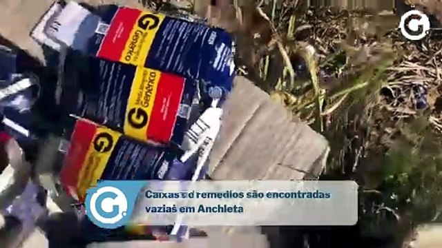 Caixas de remédios são encontradas vazias em Anchieta