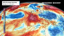 UK weather maps reveal a battleground between European heat and Atlantic low pressure