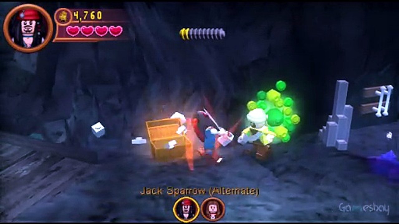 LEGO Pirates of the Caribbean Walkthrough Part 4 - Isle de Muerta (The Curse of the Black Pearl)