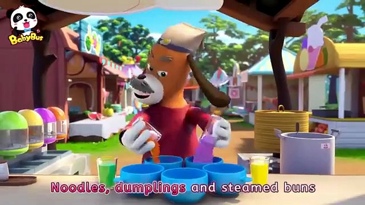 I Love Noodles_ Dumplings_ and Steamed Buns _ Food Song _ Learn Colors _ Kids Songs _ BabyBus