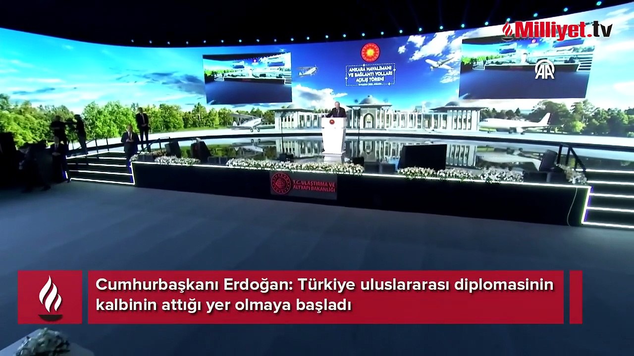 Ankara Havalimanı açıldı! Erdoğan: Türkiye uluslararası diplomasinin kalbinin attığı yer olmaya başladı