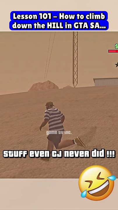 GTA San Andreas Funny Moment – CLIMB_HILL_ANIMATION.exe has stopped working...😂💀🔥🤣⚡️(Part 434) - #gtag #cj #funny #gtaindia #gtarp
