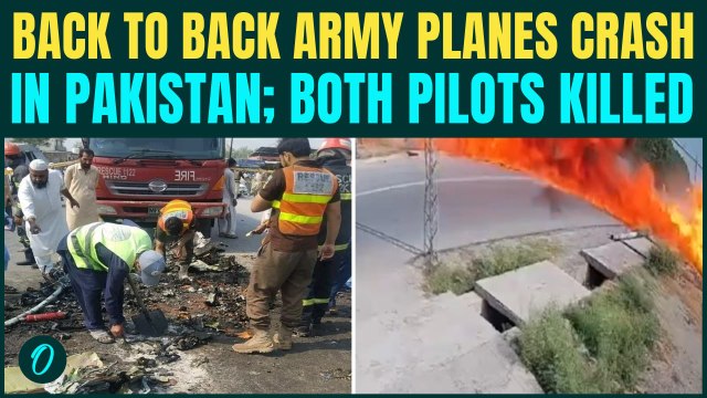 Pakistan PAF PAC MFI-395 CRASHES in Mardan During Training Flight After POK Crash; Two Pilot Killed