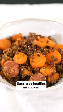 saucisses lentilles au cookeo