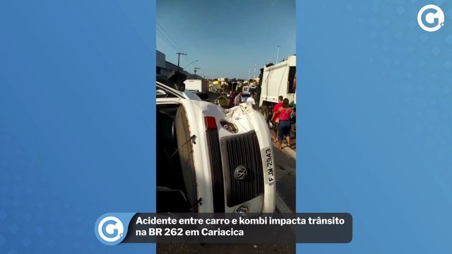 Acidente Entre Carro E Kombi Impacta Trânsito Na Br 262 Em Cariacica