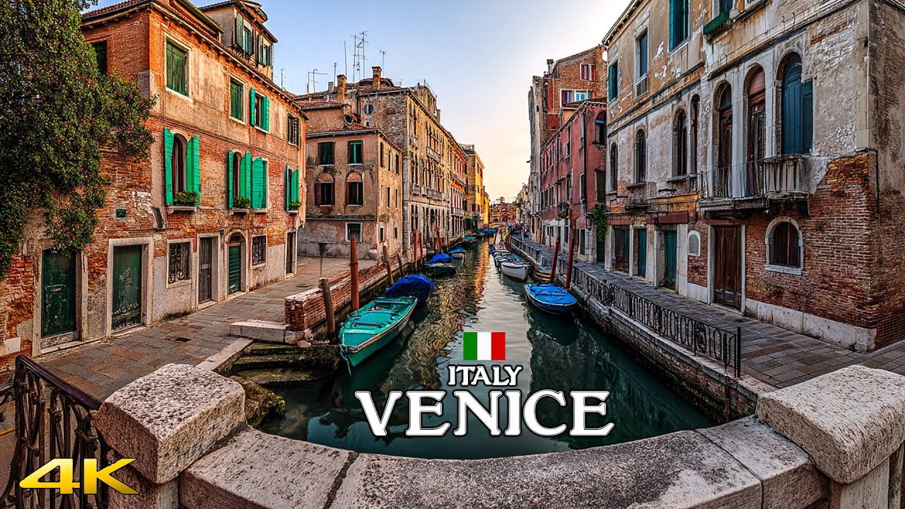 Venice Italy 🇮🇹 | Cosy Evening Walk | Romantic Summer Night 4K #venice