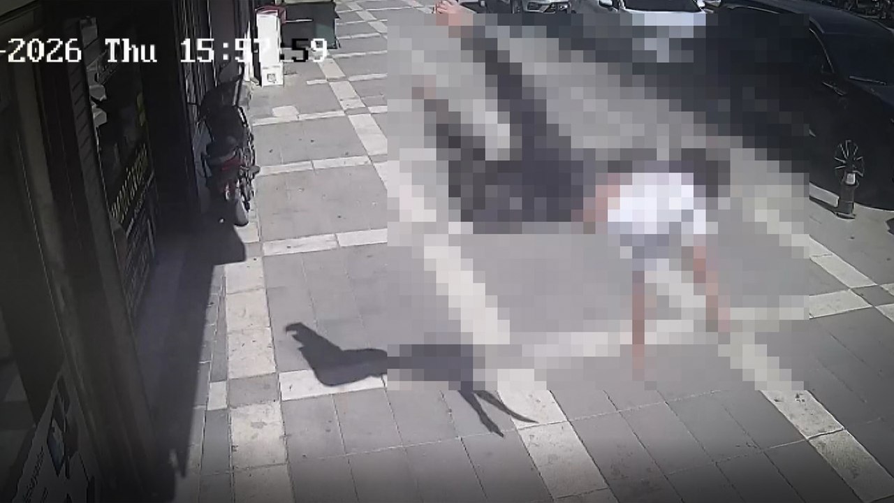 12 yaşındaki çocuk, güvercinlerle ilgilenirken 2'nci kattan düştü; o anlar kamerada