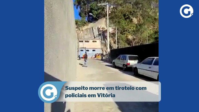 Suspeito morre em tiroteio com policiais em Vitória