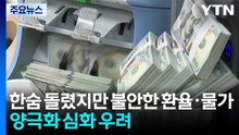 한숨 돌렸지만 불안한 환율·높은 체감물가...양극화 심화 우려 / YTN