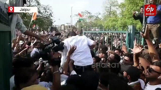 Cockroach Janta Party Founder Abhijeet Dipke Slapped During Protest In Rajasthan's Jaipur